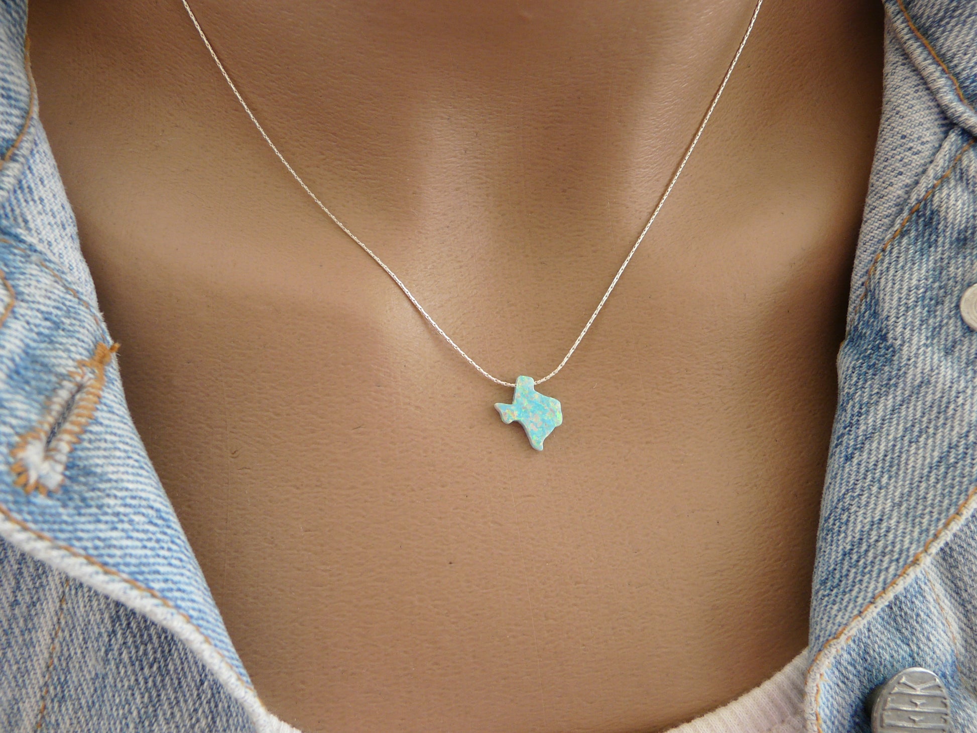 Opal State Necklace – Pick Your State - OpaLandJewelry