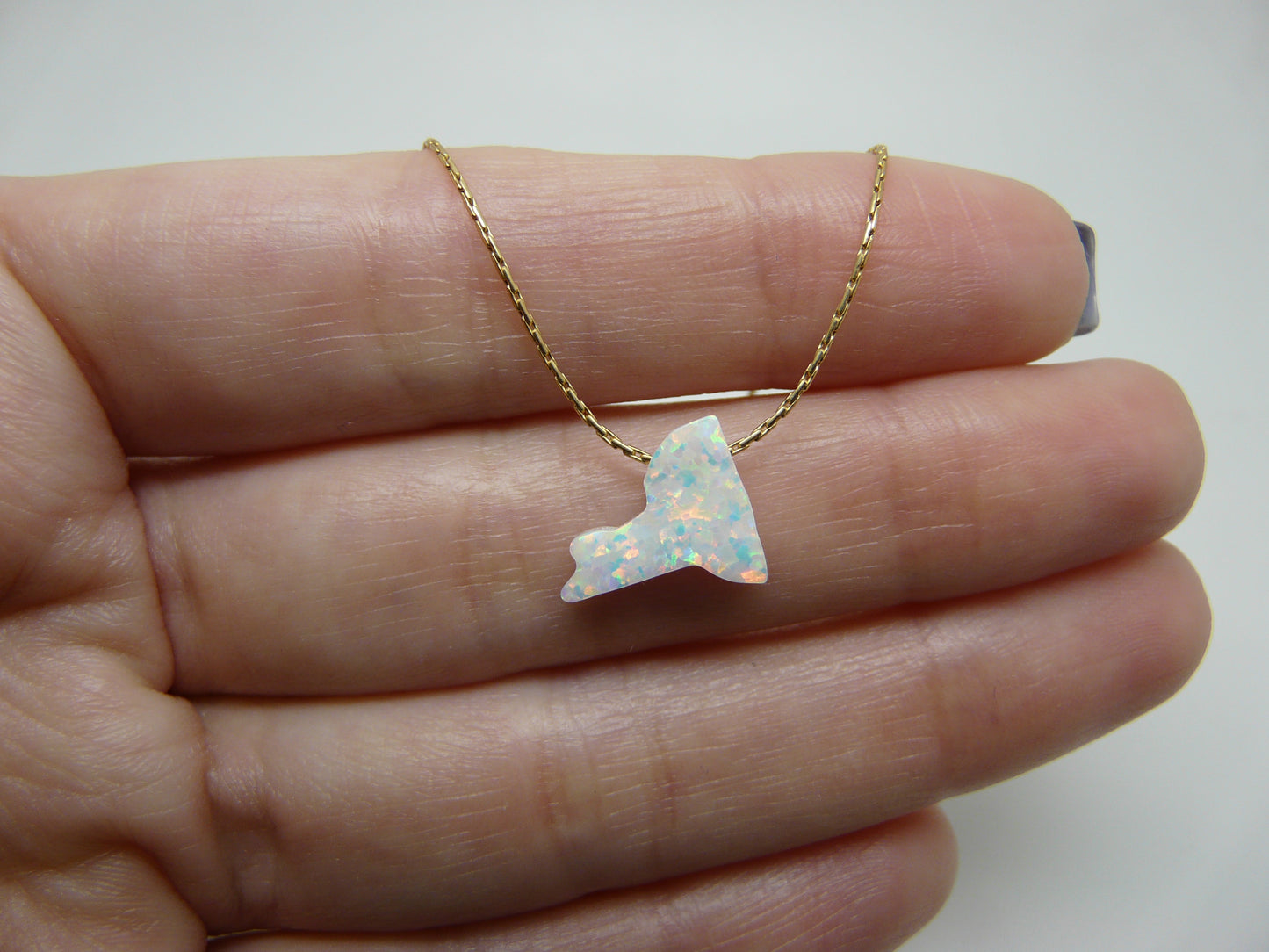 Opal State Necklace – Pick Your State - OpaLandJewelry