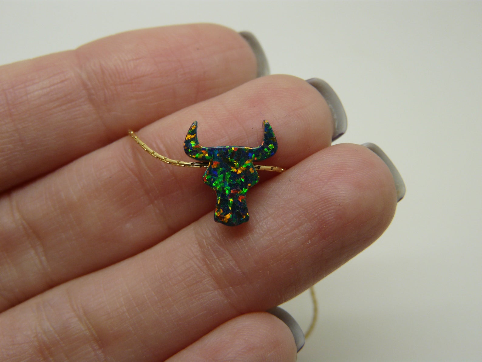 Opal Bull Necklace – Symbol of Strength - OpaLandJewelry