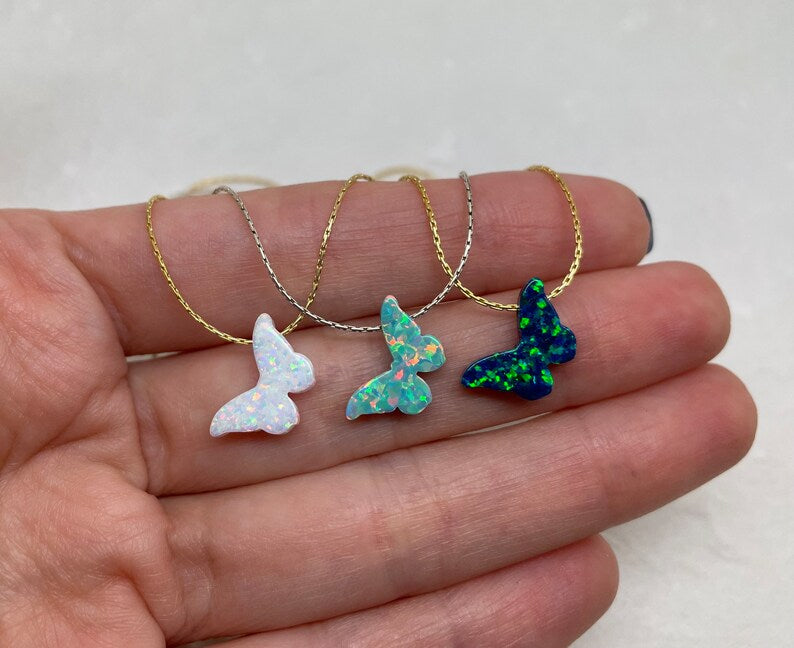 Opal butterfly necklace – OpaLandJewelry