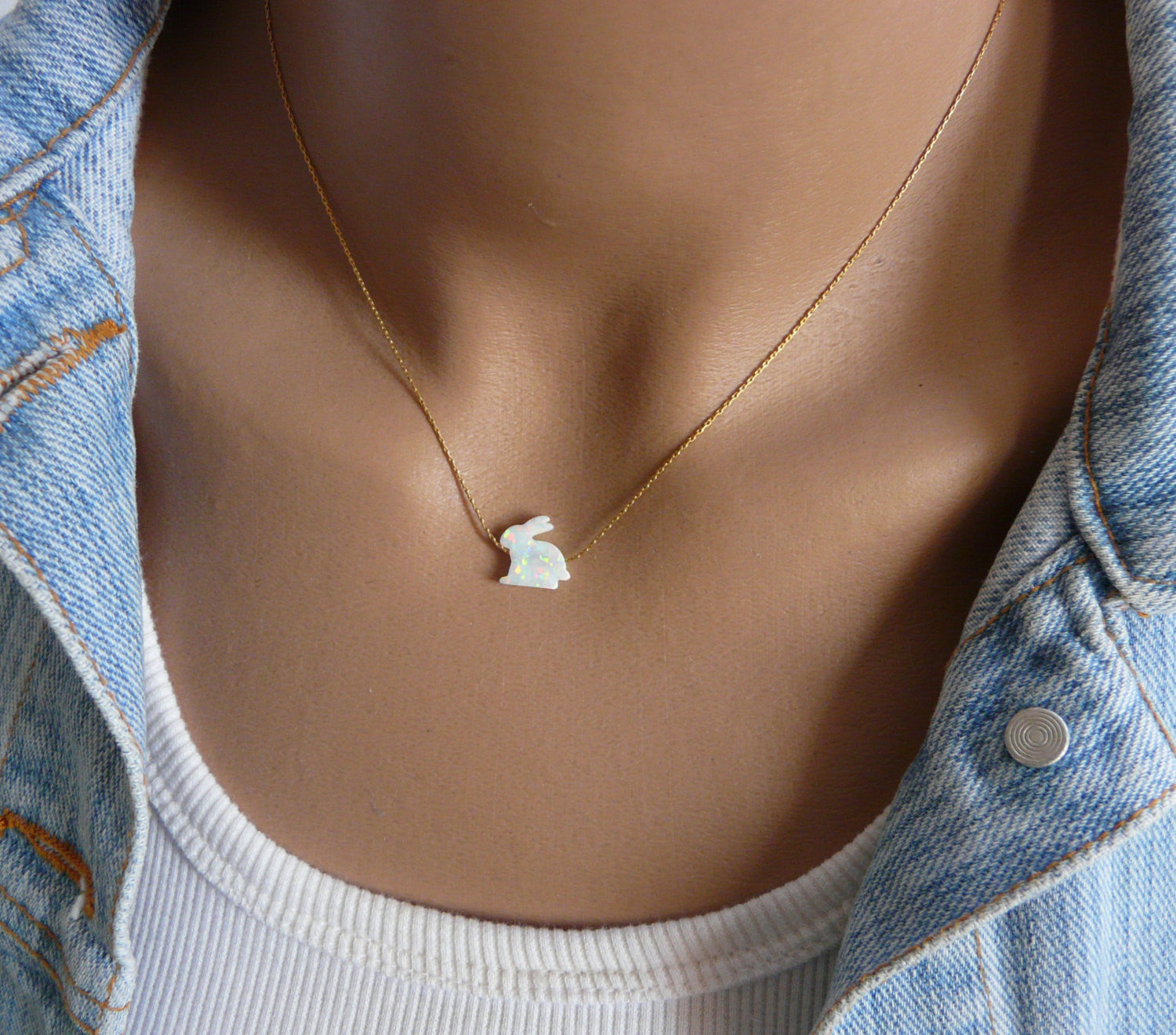 Rabbit necklace - OpaLandJewelry