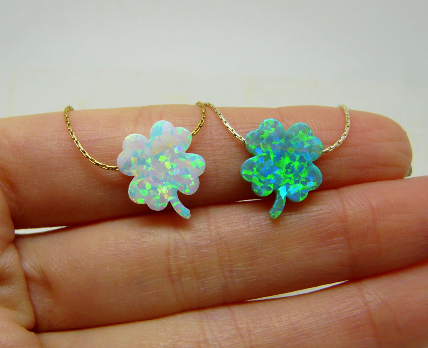 Four leaf clover necklace - OpaLandJewelry