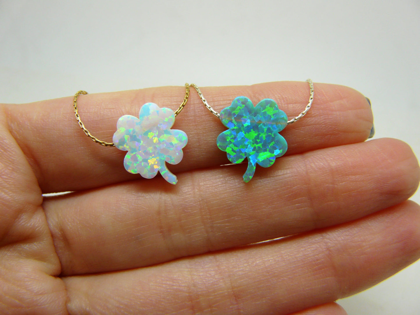 Four leaf clover necklace - OpaLandJewelry