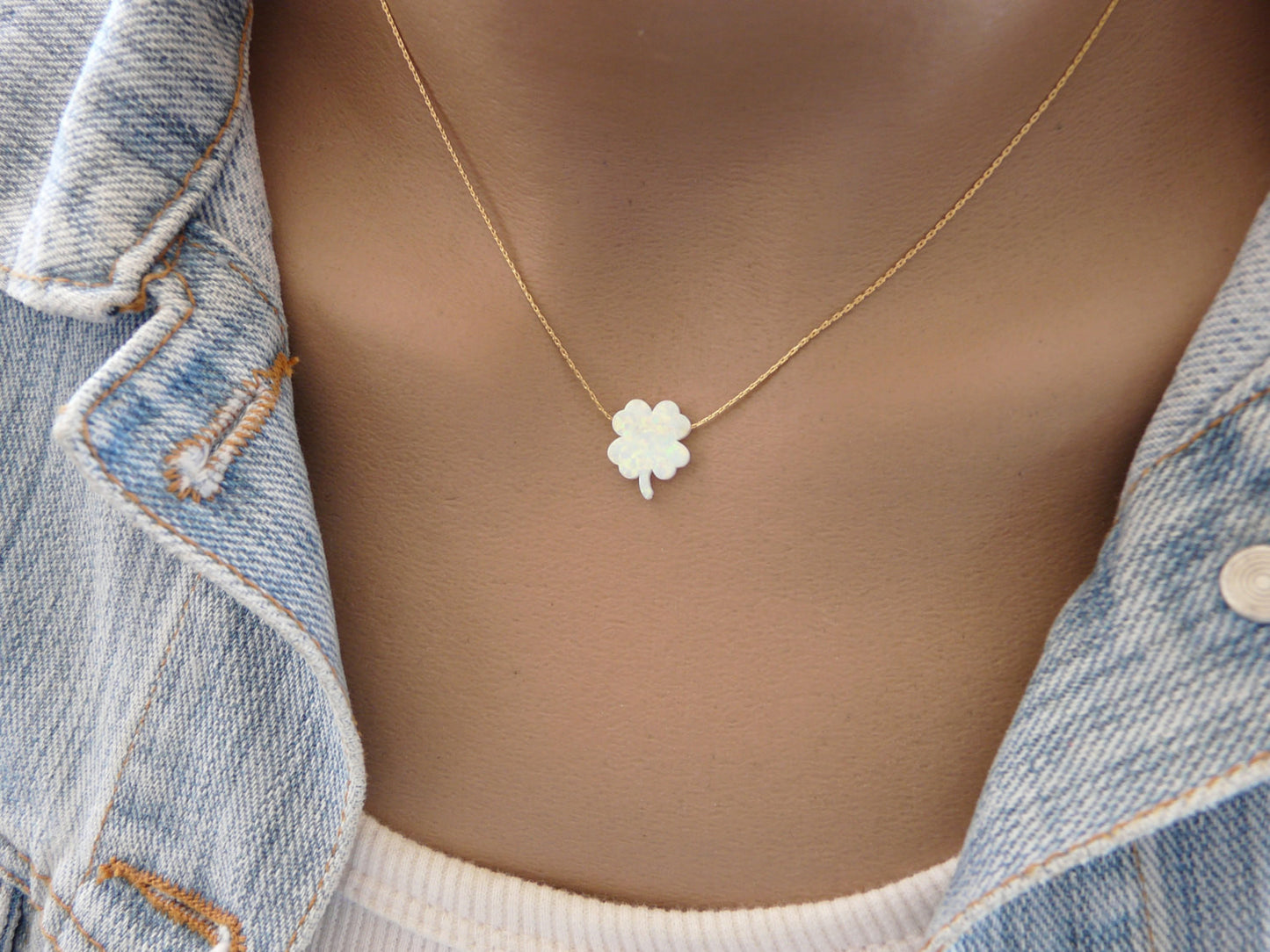 Four leaf clover necklace - OpaLandJewelry