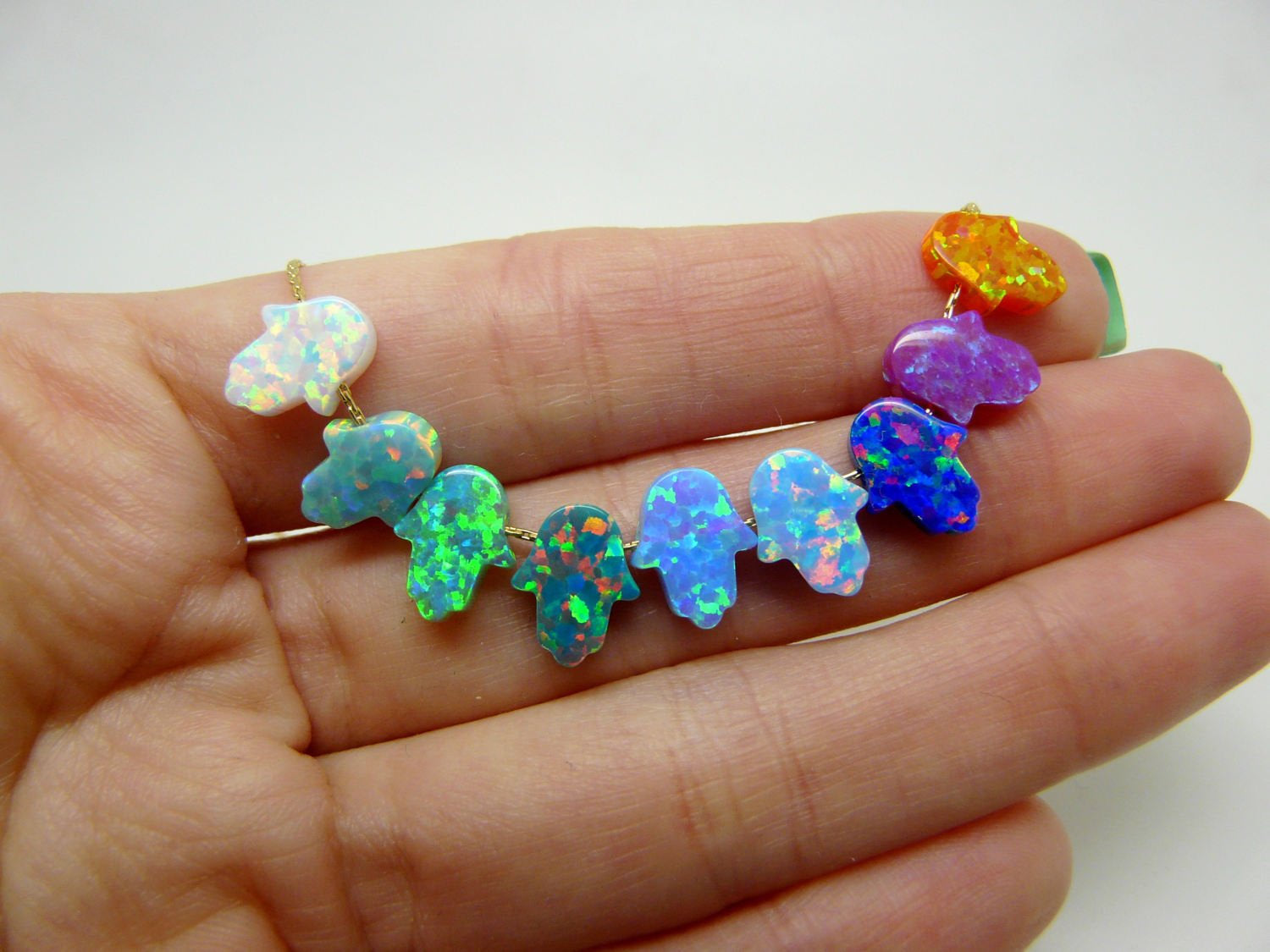 Opal Hamsa Anklet – A Touch of Protection & Style - OpaLandJewelry