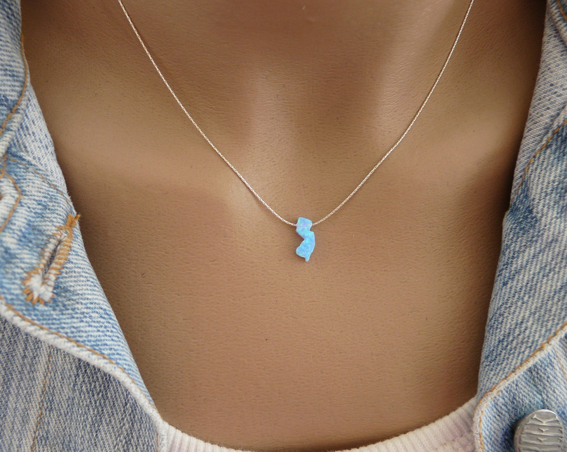 Opal State Necklace – Pick Your State - OpaLandJewelry
