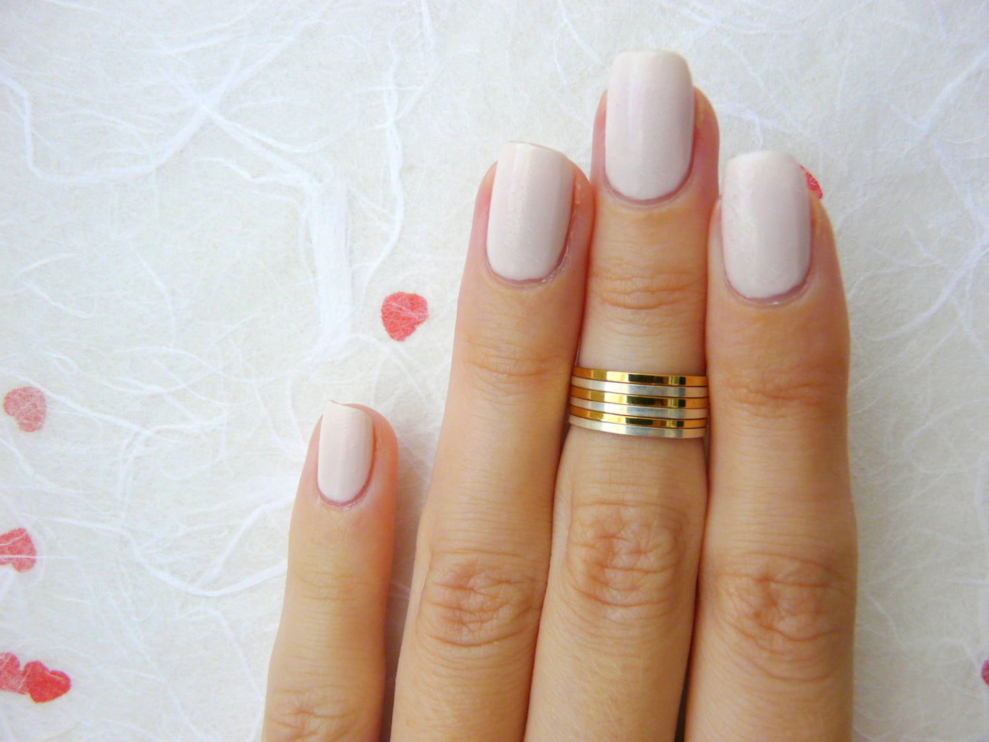 MIX of 3 Gold 3 Silver midi rings - OpaLandJewelry