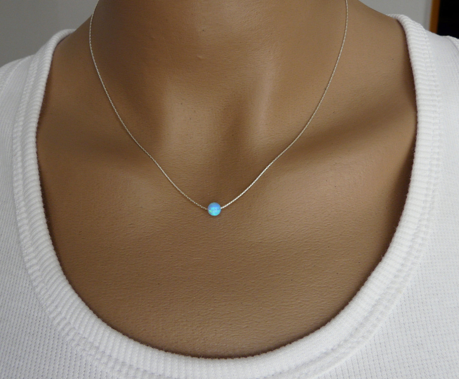 Opal ball necklace - OpaLandJewelry