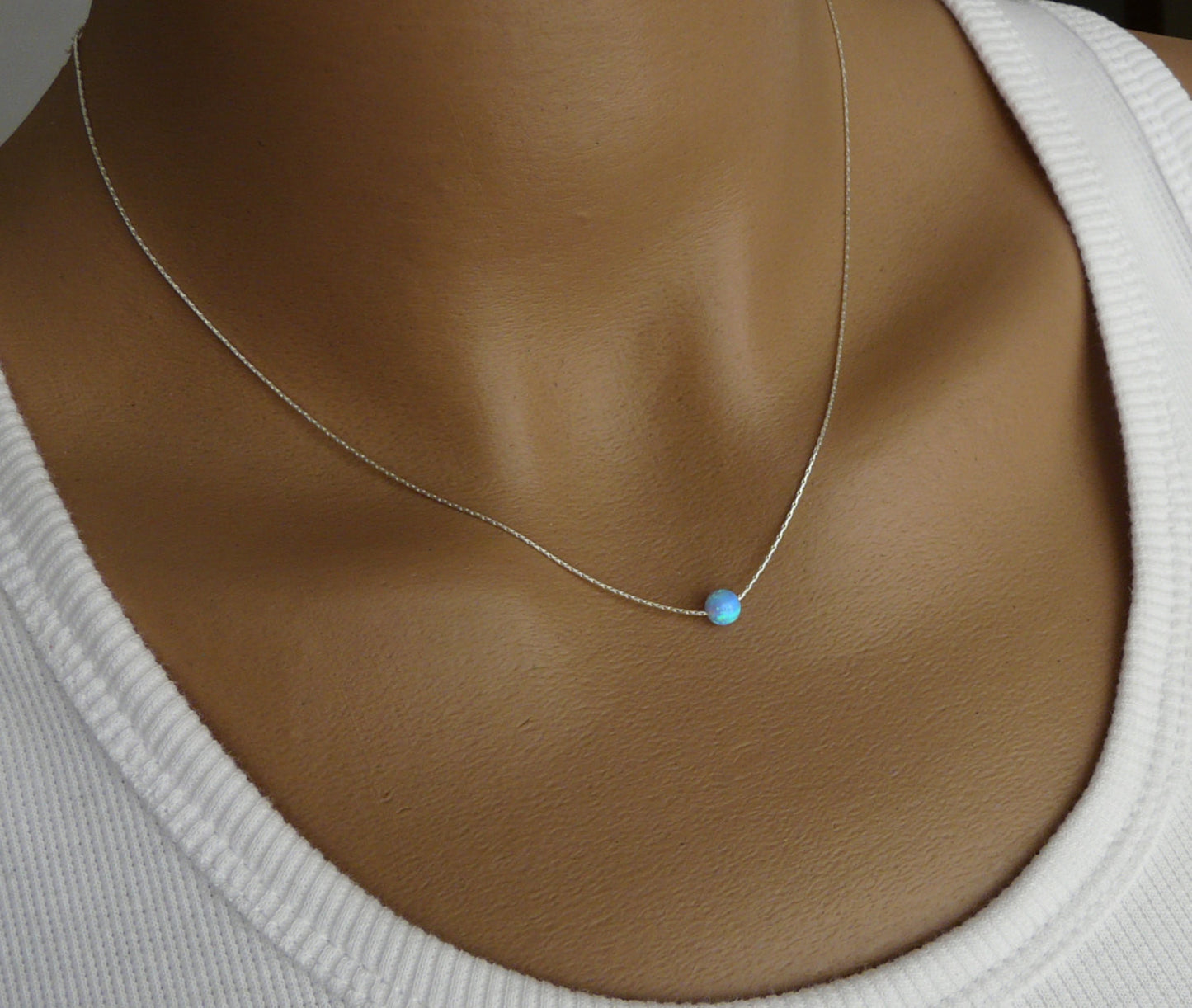 Opal ball necklace - OpaLandJewelry