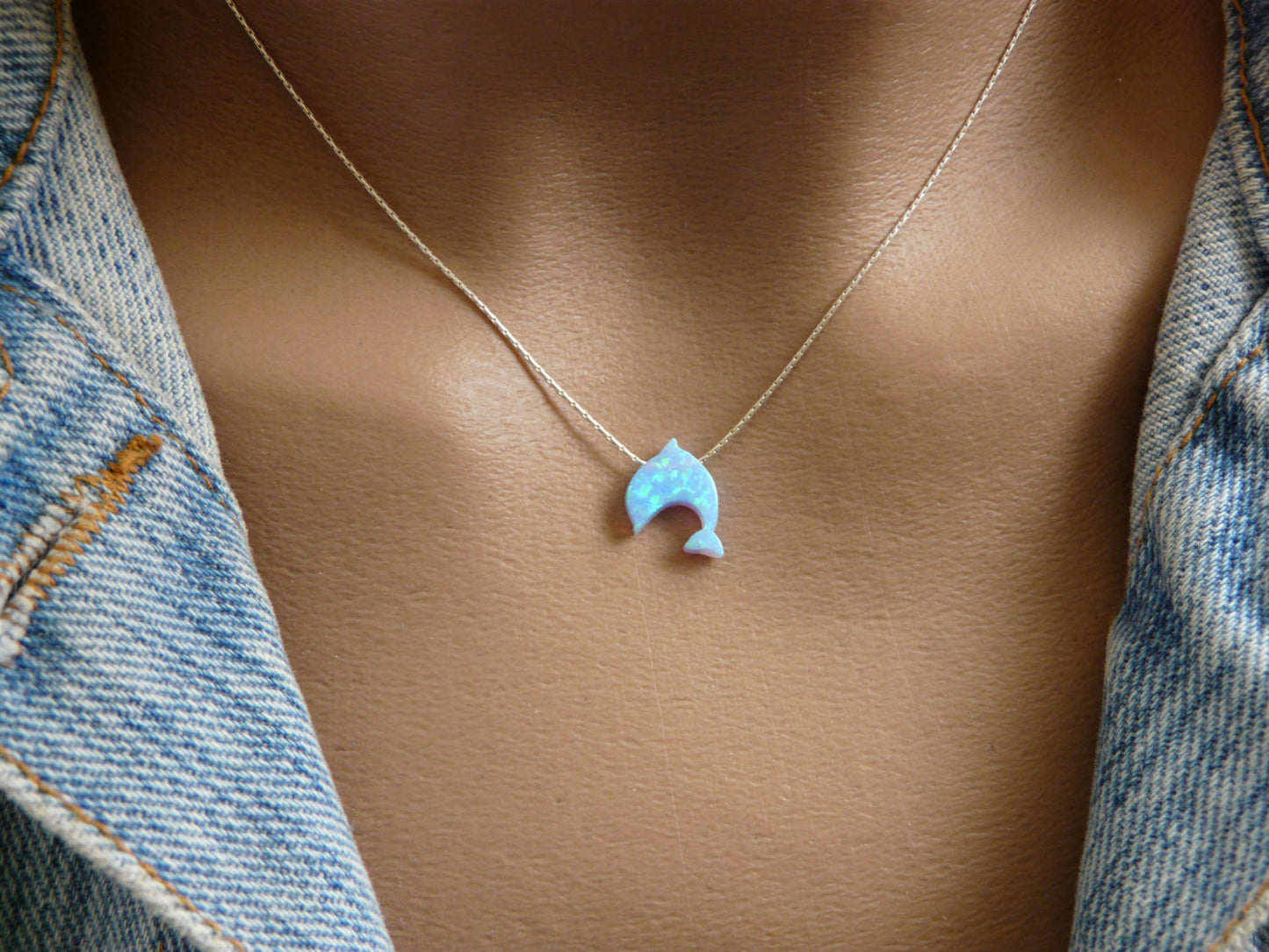 Dolphin Opal necklace - OpaLandJewelry