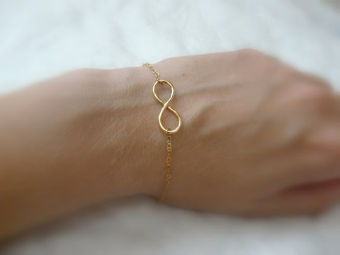 Gold filled Infinity bracelet - OpaLandJewelry