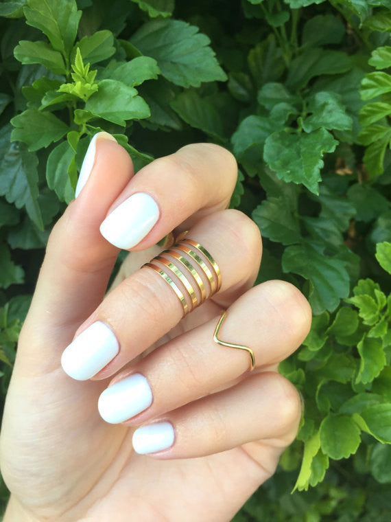 Statement knuckle rings set - OpaLandJewelry