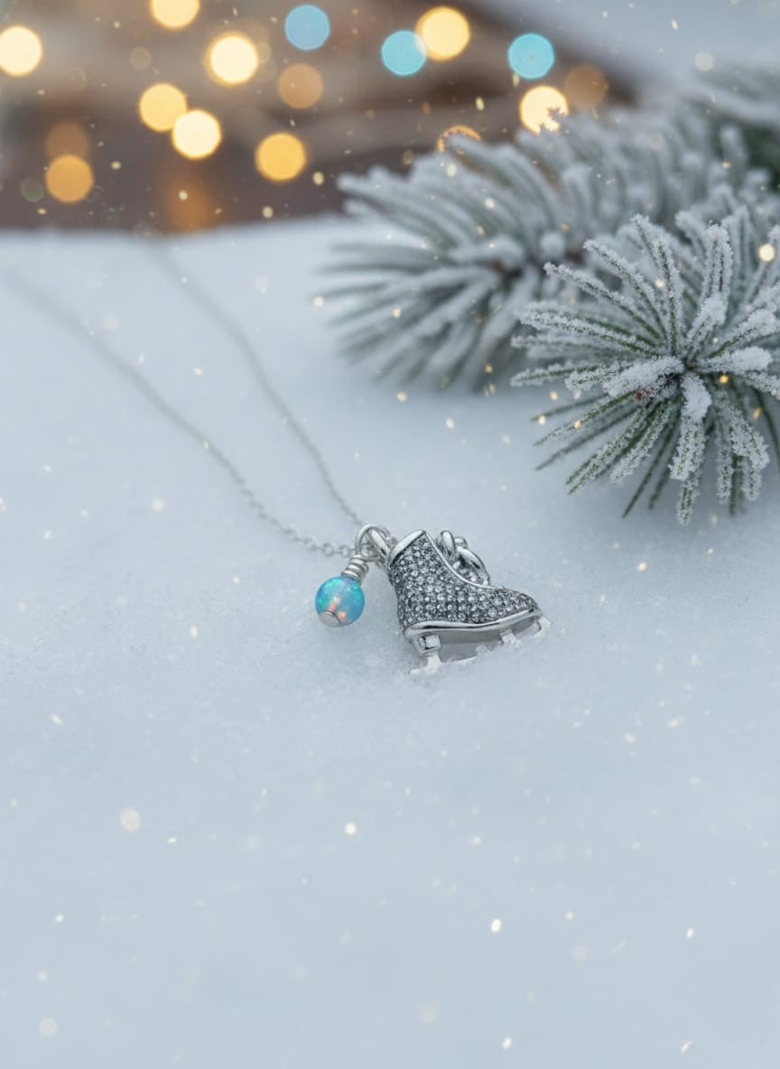 Ice Skate Necklace