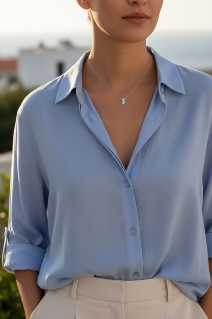 New Jersey Opal Necklace — NJ State Pendant