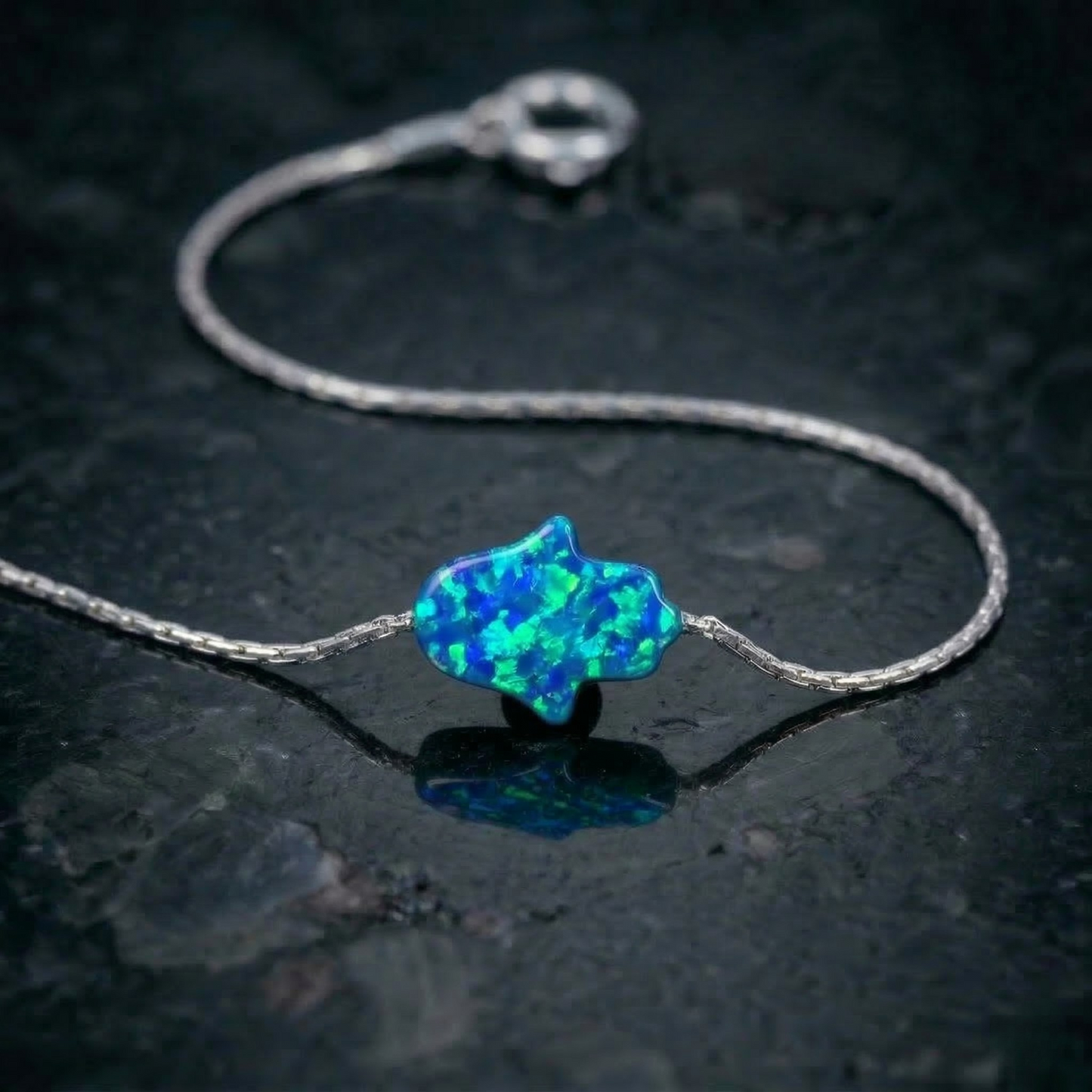 Opal Hamsa Bracelet – A Symbol of Protection & Strength