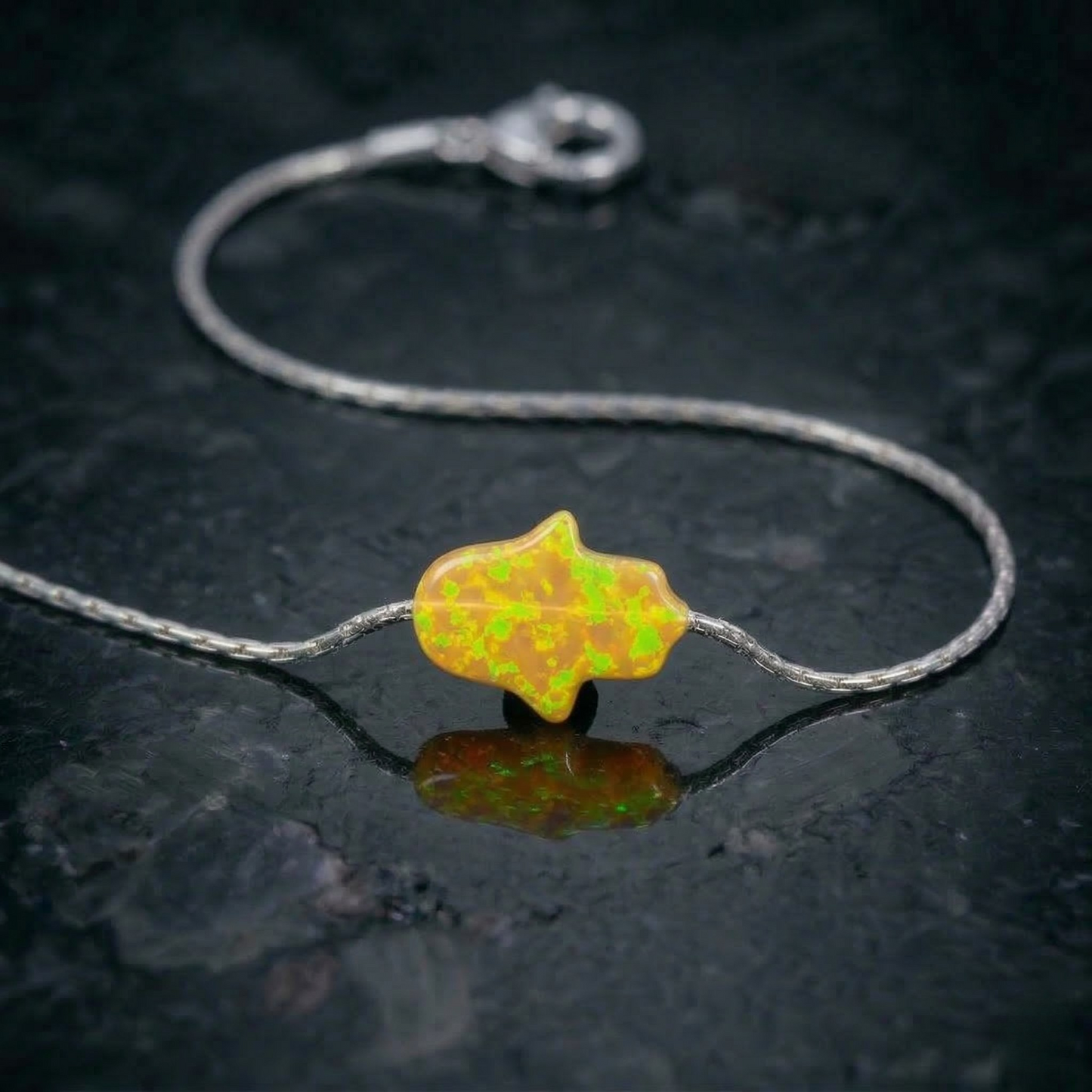 Opal Hamsa Bracelet – A Symbol of Protection & Strength