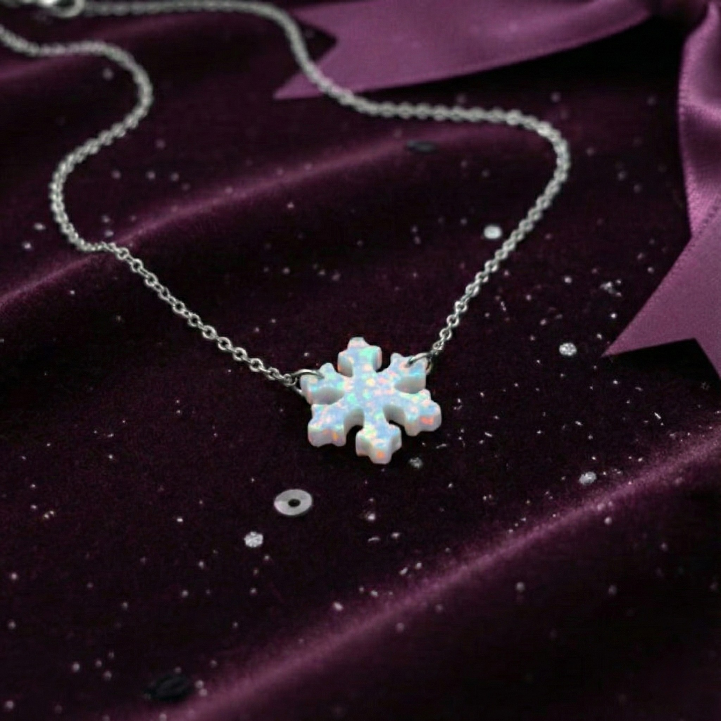 Snowflake Necklace – Winter Wonderland Charm