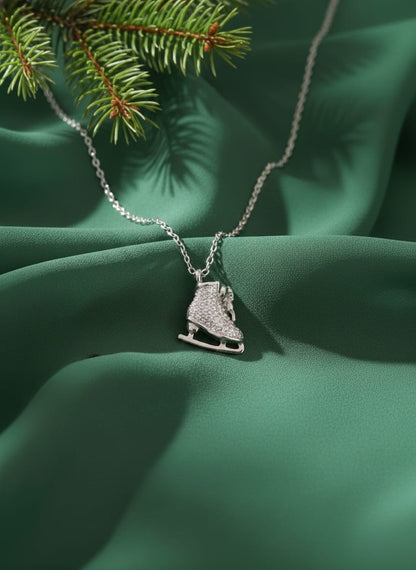 Ice Skate Necklace