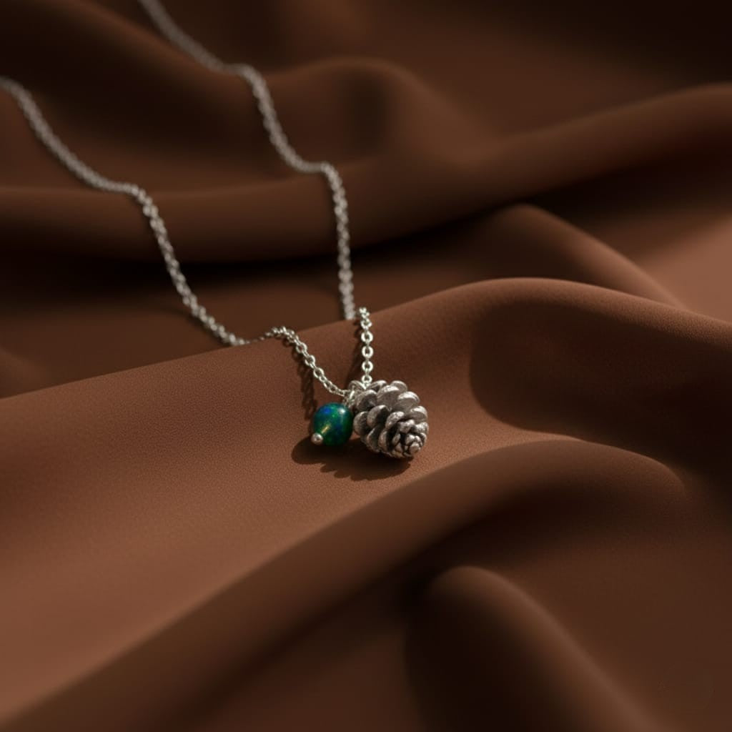 Pinecone Necklace – Cozy Winter Charm