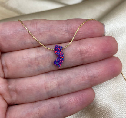 New Jersey Opal Necklace — NJ State Pendant