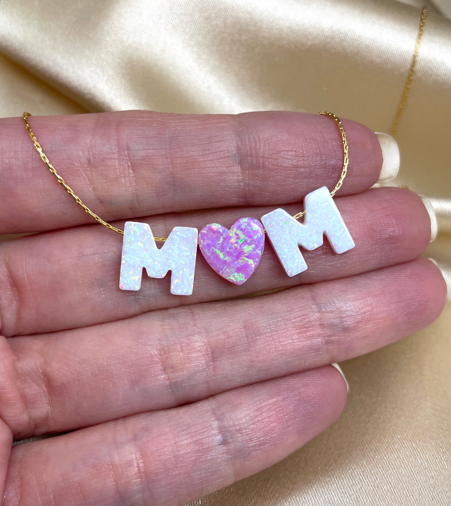MOM opal necklace