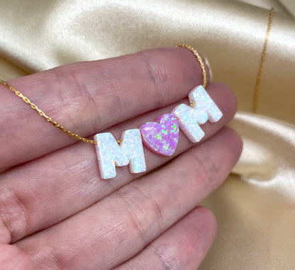 MOM opal necklace