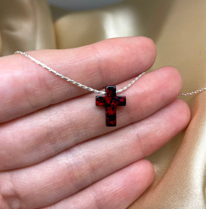 Opal Cross Necklace – 16 gorgeous Colors