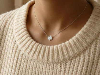 Snowflake Necklace – Winter Wonderland Charm