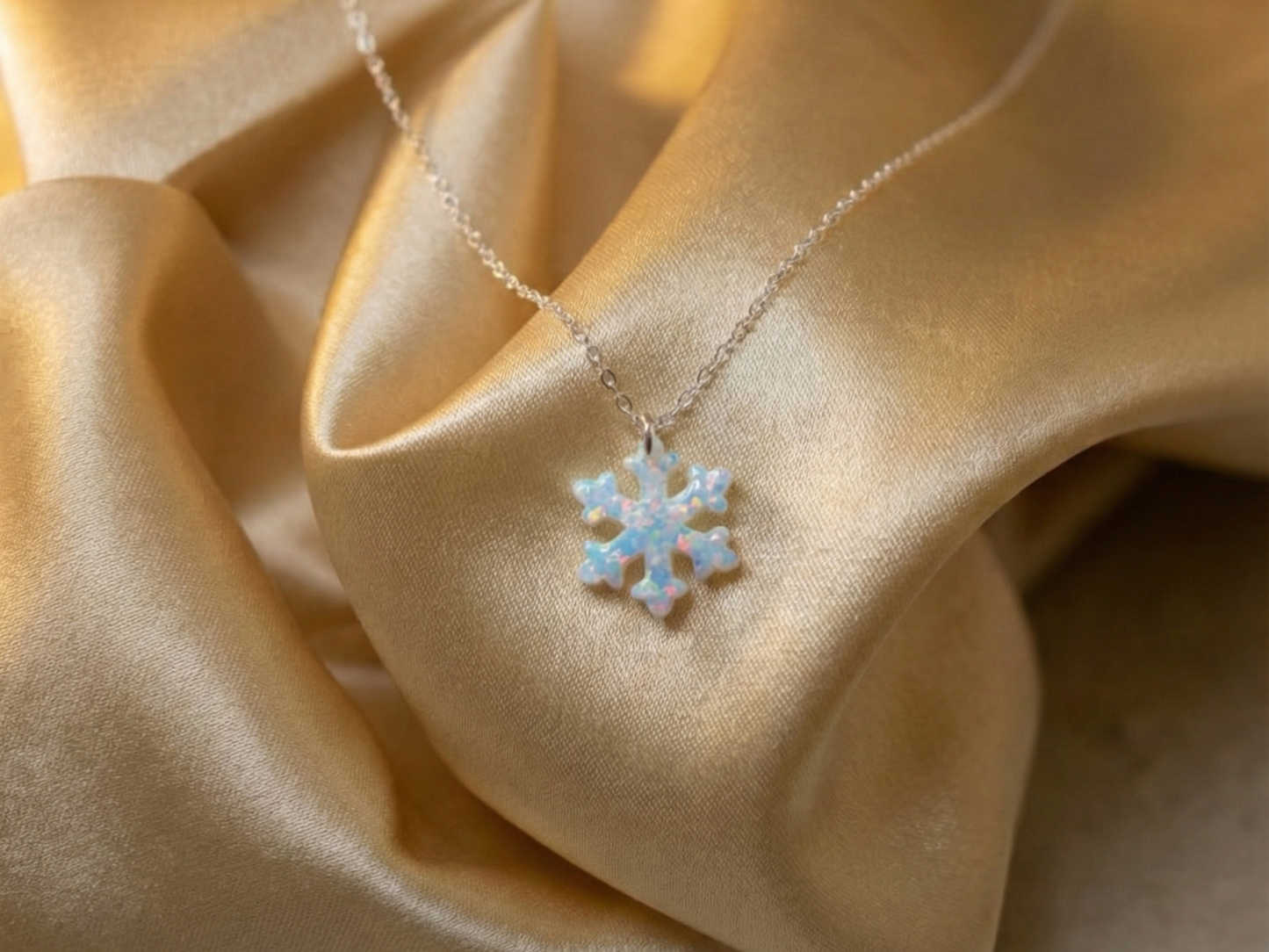 Snowflake Opal Necklace