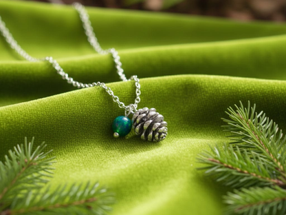 Pinecone Necklace – Cozy Winter Charm