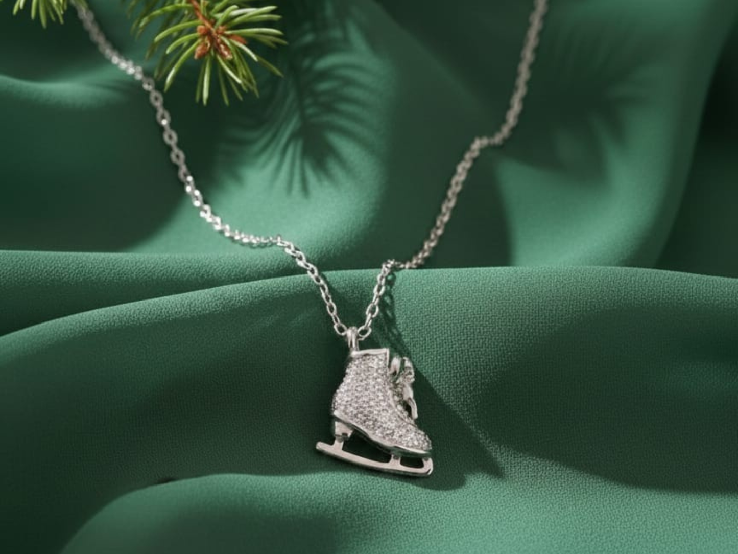 Ice Skate Necklace