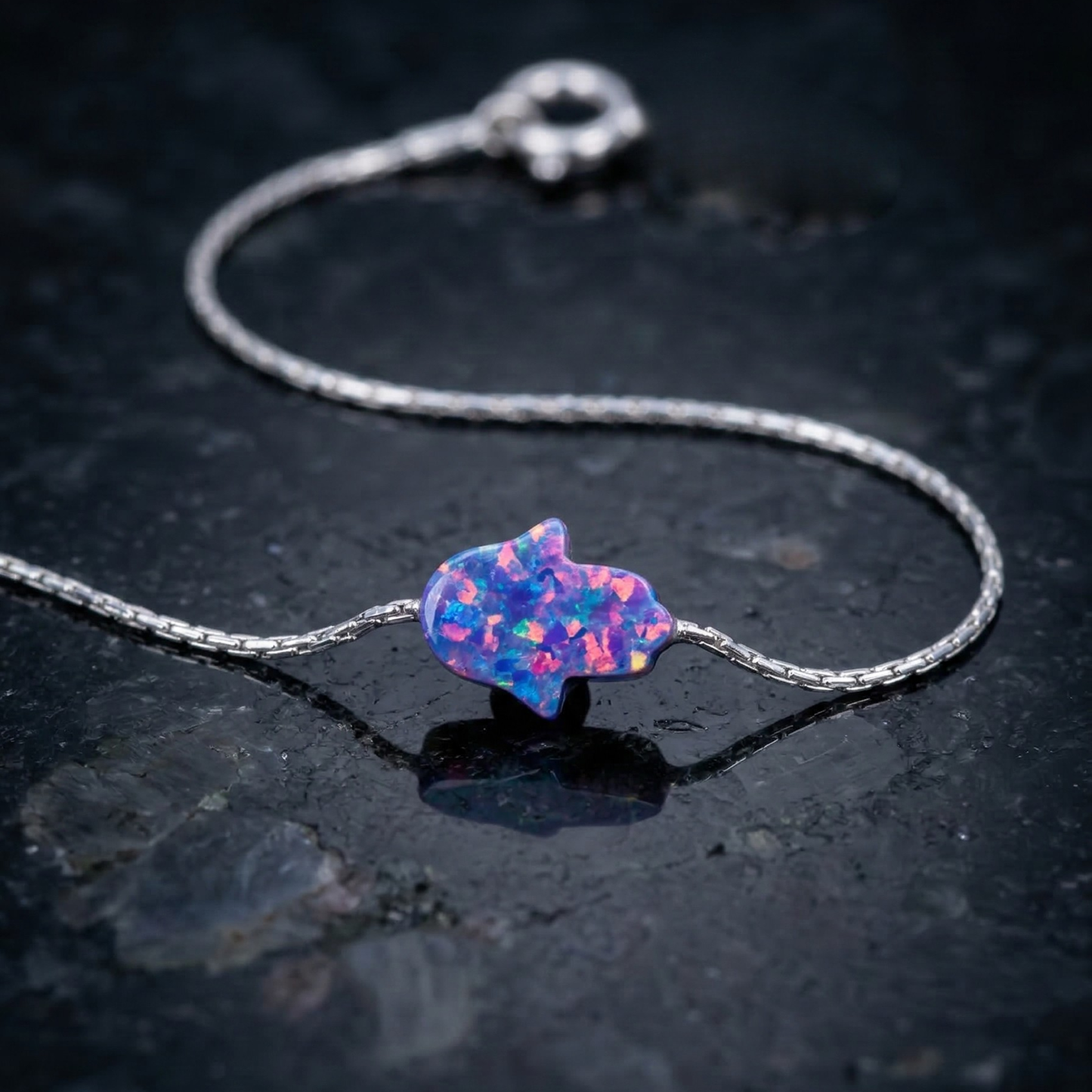 Opal Hamsa Bracelet – A Symbol of Protection & Strength