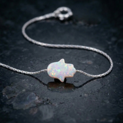 Opal Hamsa Bracelet – A Symbol of Protection & Strength