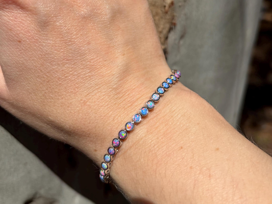 Lavender Opal Ombre Tennis Bracelet