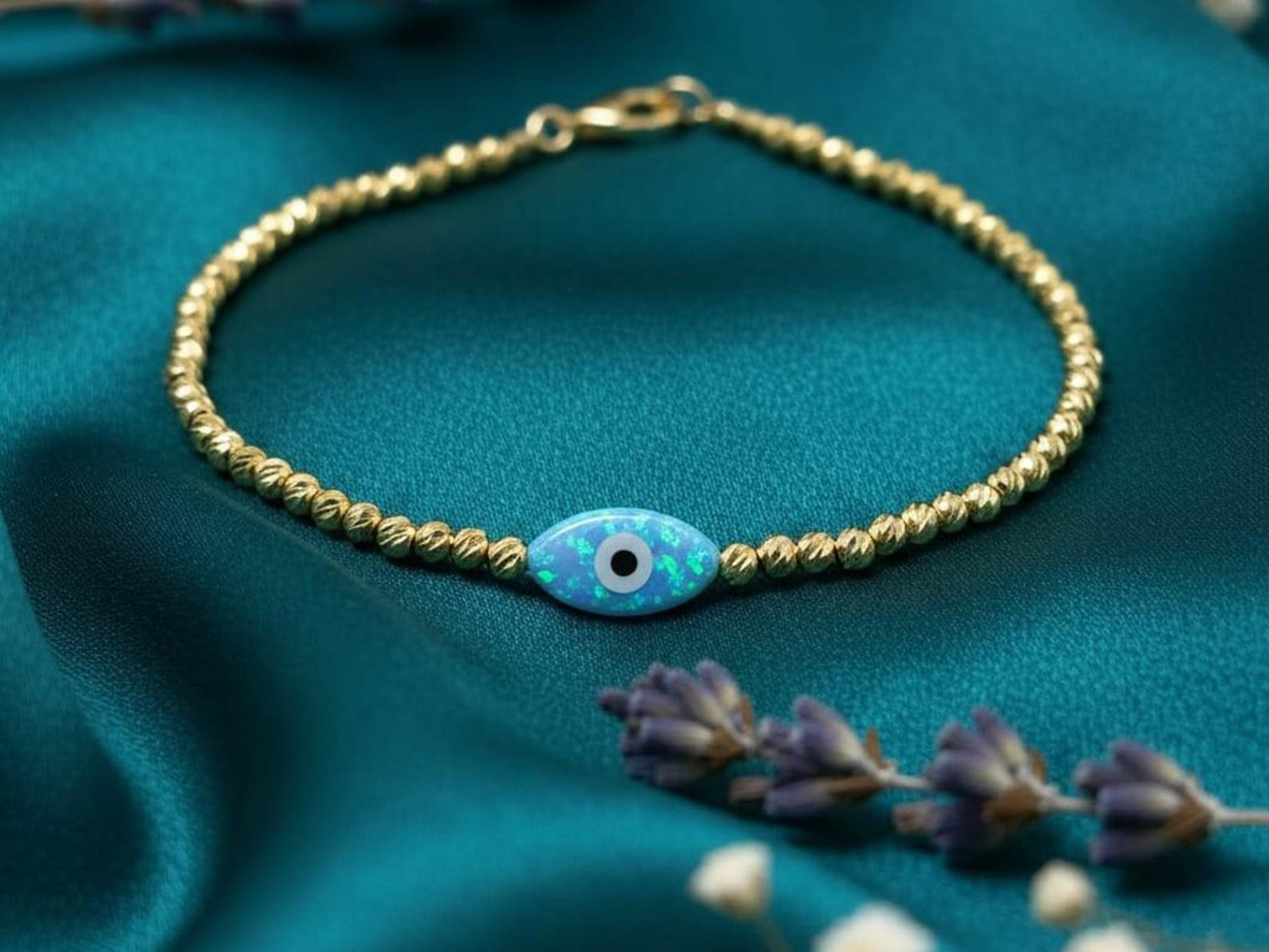 Opal Evil Eye Protection Bracelet