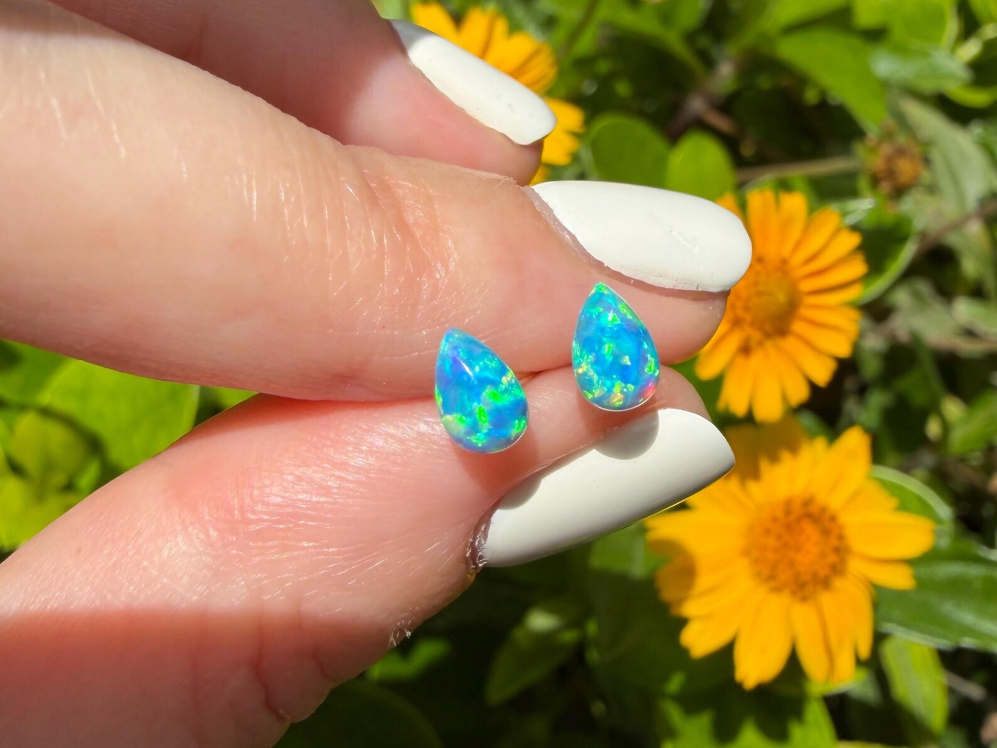 Opal earrings 