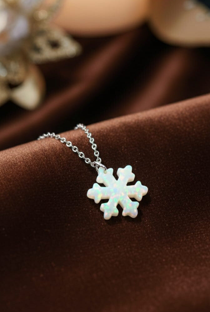 Snowflake Opal Necklace