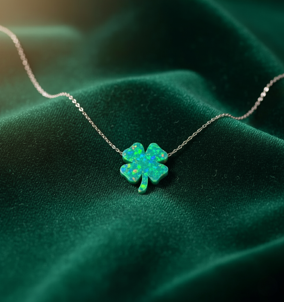 Lucky Opal Clover Necklace