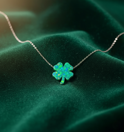 Lucky Opal Clover Necklace