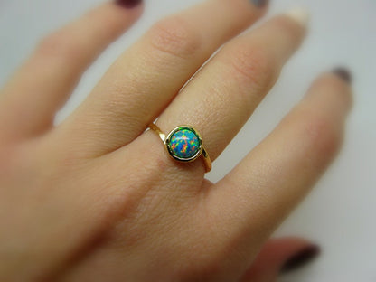 Gold Filled Opal Ring