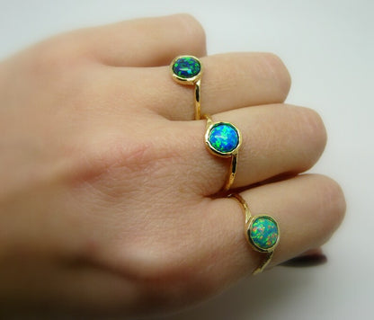 Gold Filled Opal Ring