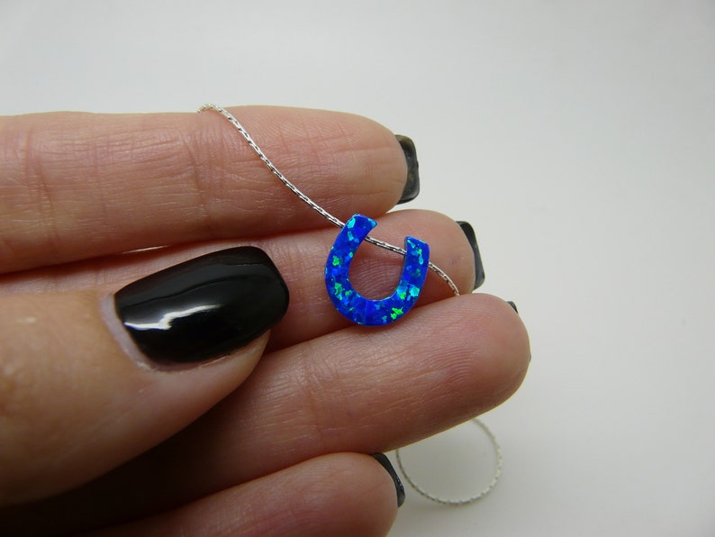 Opal Horseshoe Necklace – A Lucky Charm