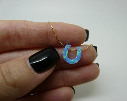 Opal Horseshoe Necklace – A Lucky Charm