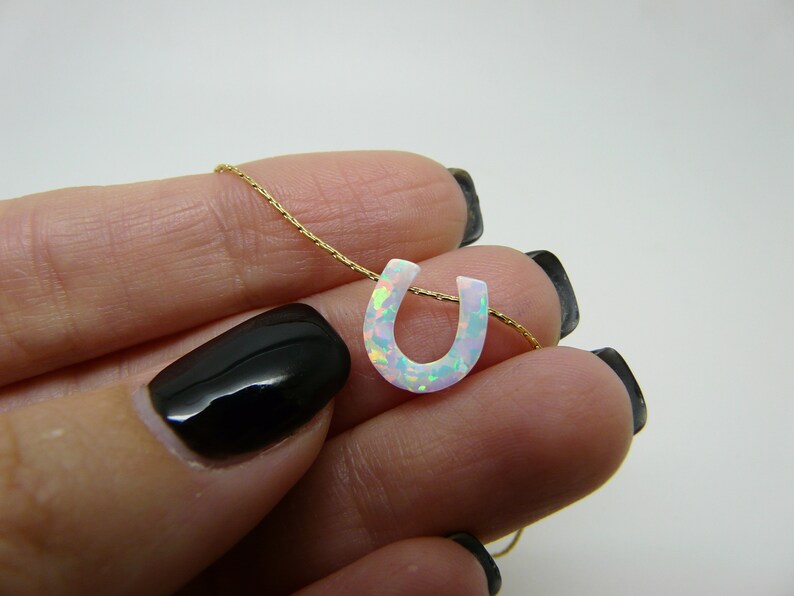 Opal Horseshoe Necklace – A Lucky Charm