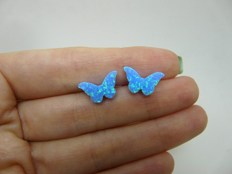 Opal Butterfly Earrings – Sterling silver