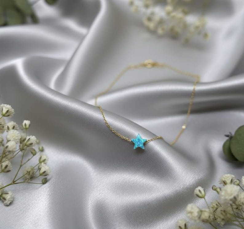 Tiny Opal Star Bracelet