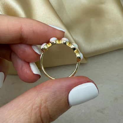5 Stone Opal Ring - Gold filled