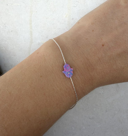 Opal Hamsa Bracelet – A Symbol of Protection & Strength