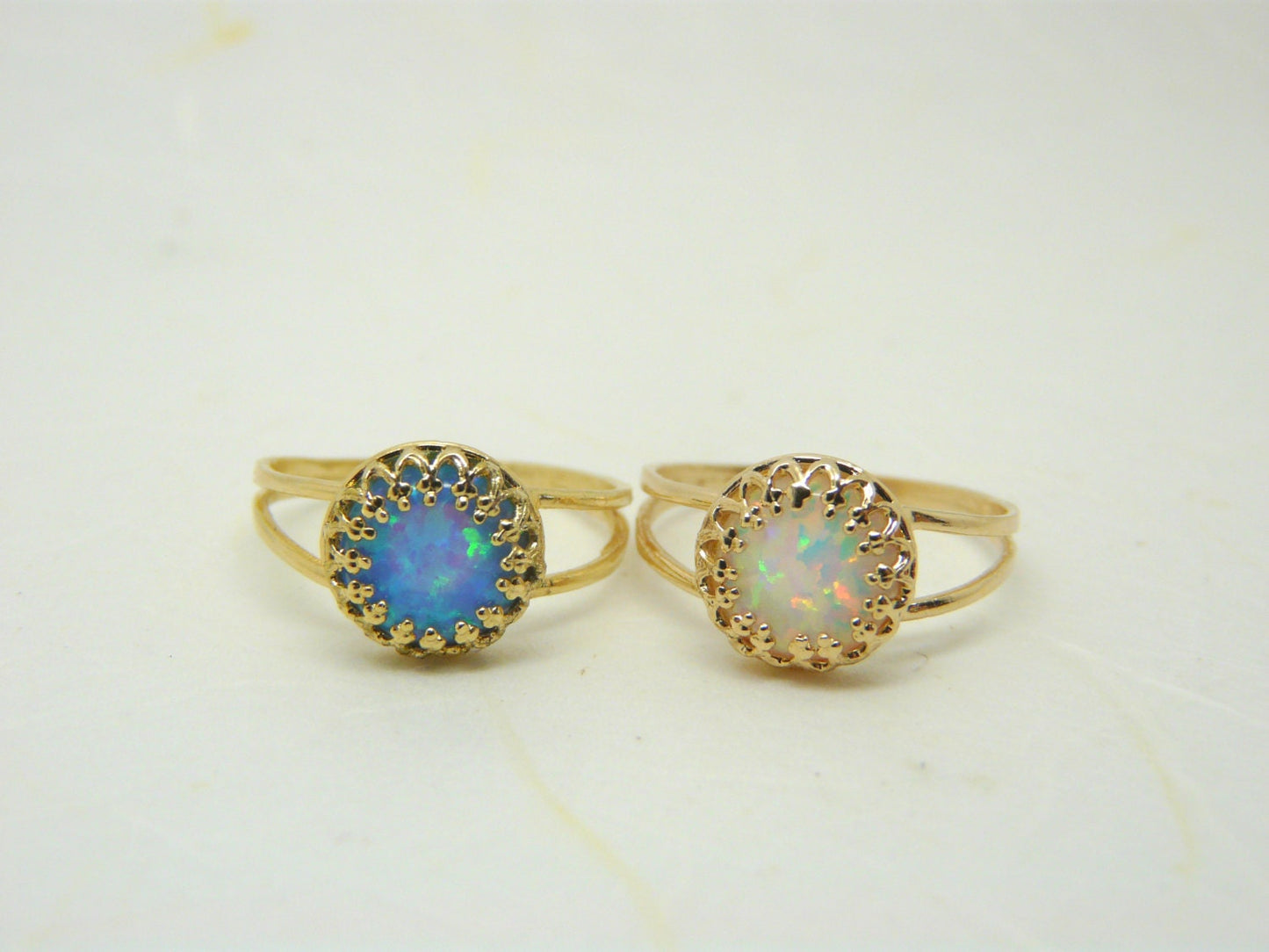 Opal ring, Gold Filled opal ring, Dainty ring, White opal ring, Opal jewellery, October birthstone ring