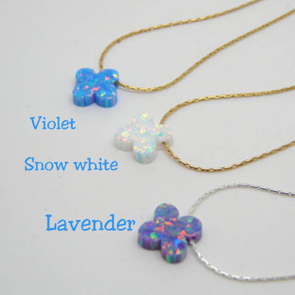 Clover necklace, Four leaf clover, Lucky charm necklace, 4 leaf clover, Shamrock necklace, Lucky necklace, Good luck charm